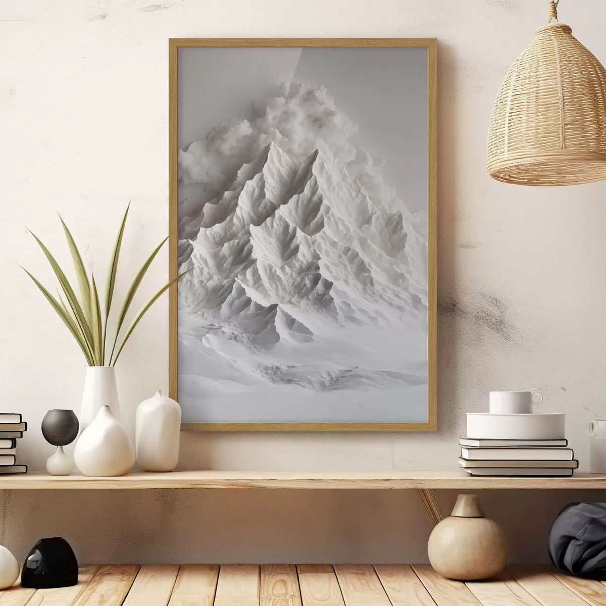 Poster Montagna di neve f41306
