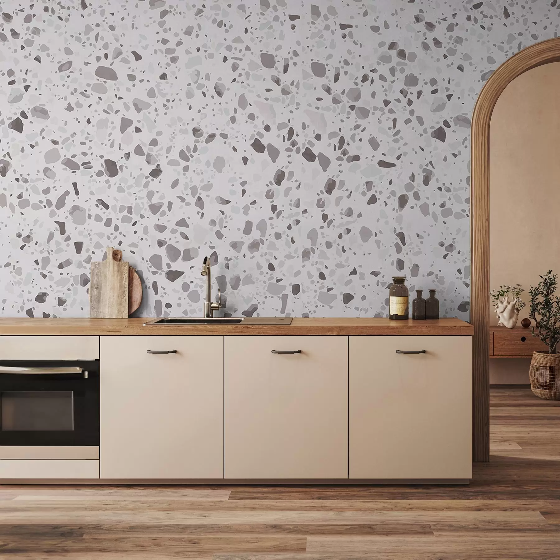 carta da parati Elegante design con texture superficiale maculata nr. u99669