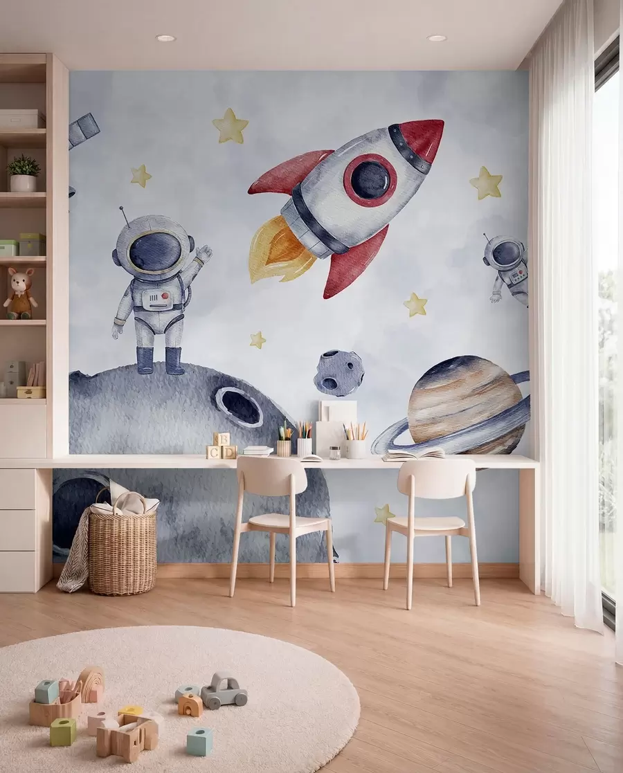 carta da parati Piccoli astronauti in volo nr. w01461