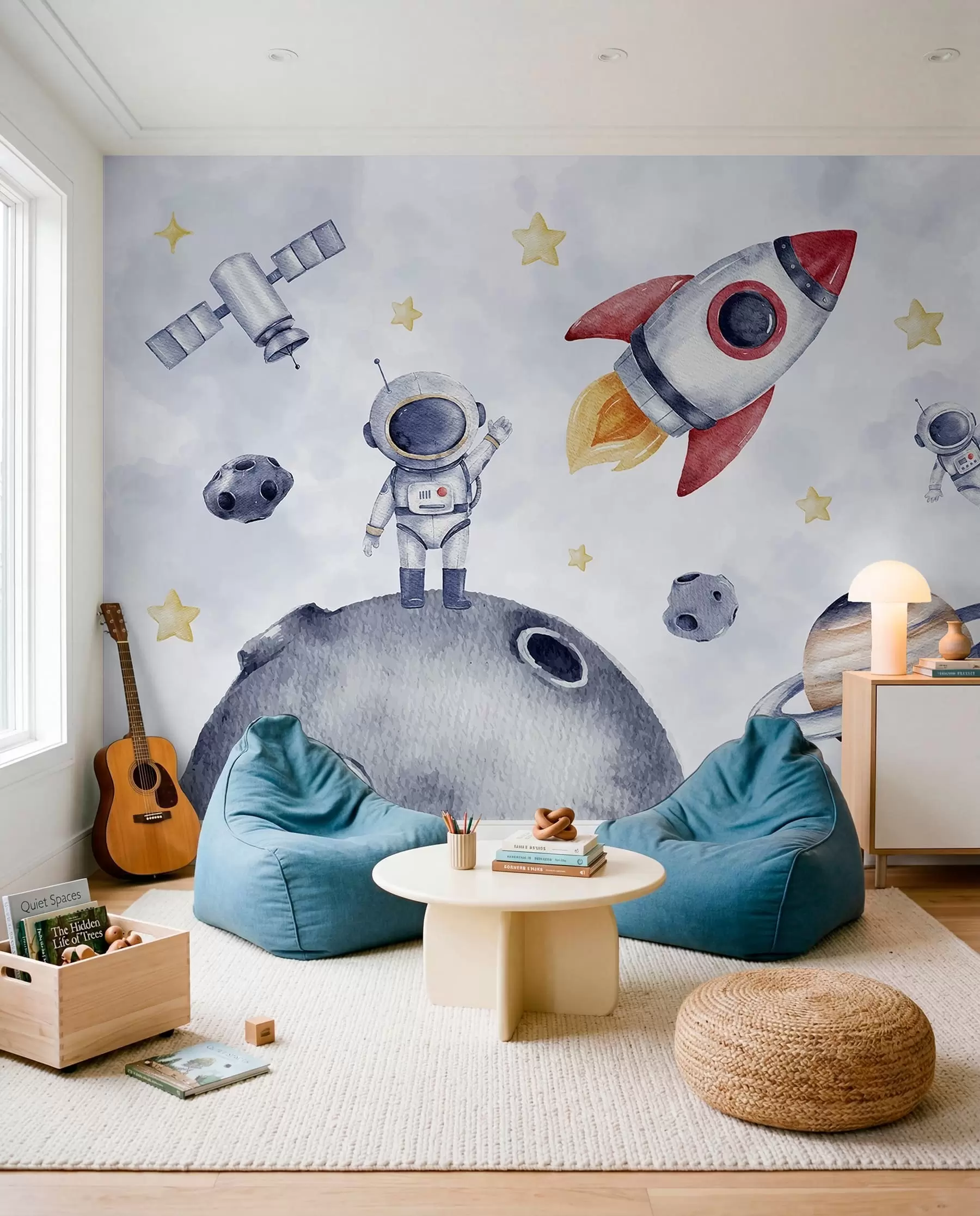 carta da parati Piccoli astronauti in volo nr. w01461