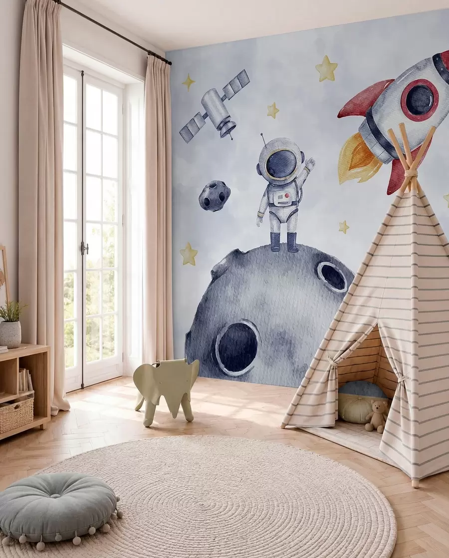 carta da parati Piccoli astronauti in volo nr. w01461