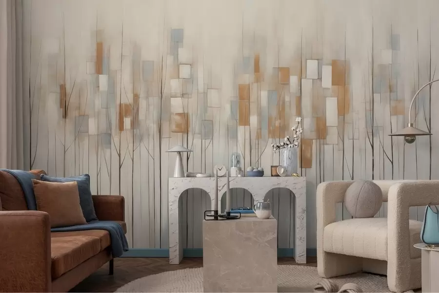 carta da parati Alberi astratti nr. w08396