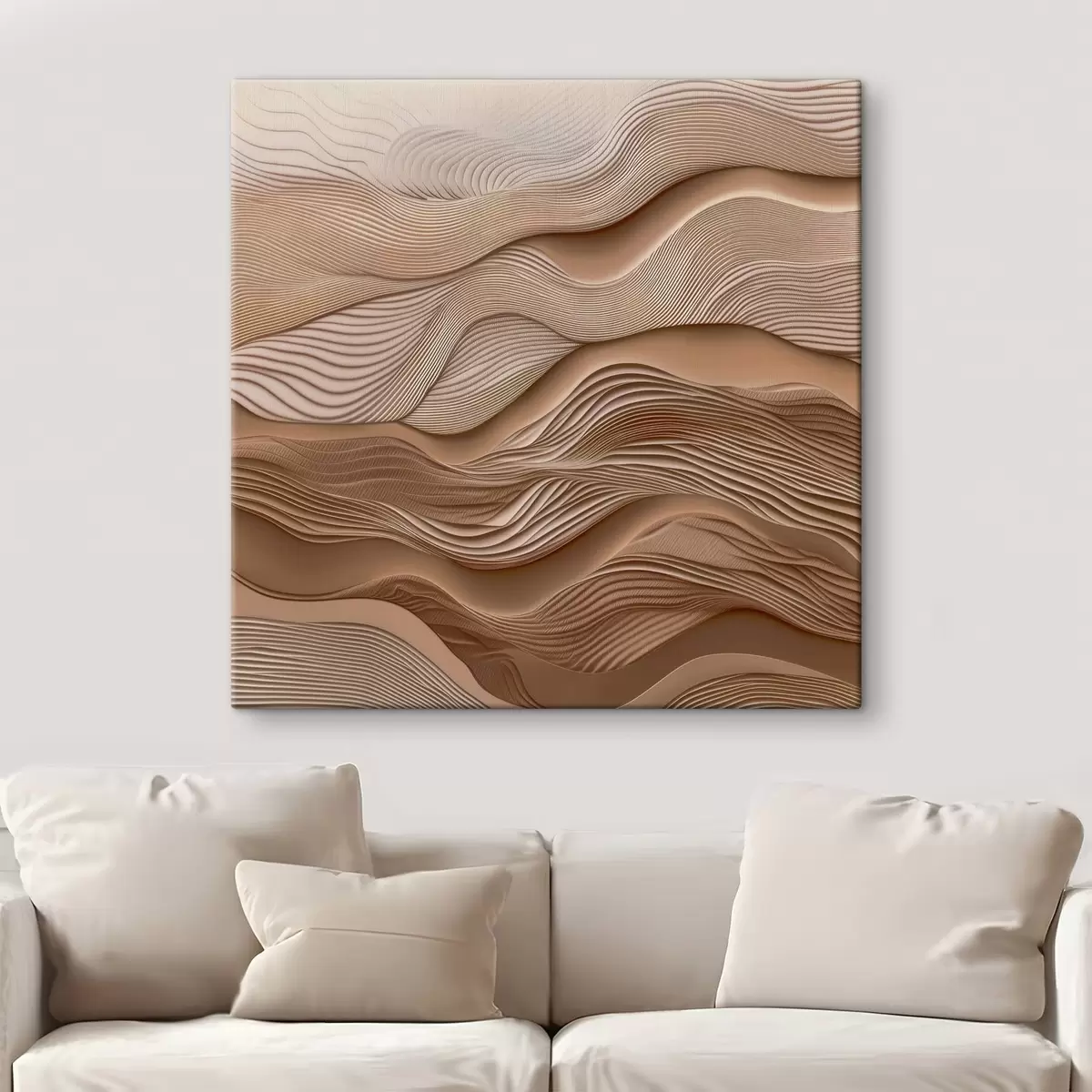 carta da parati Onde astratte con imitazione della consistenza nr. s41358