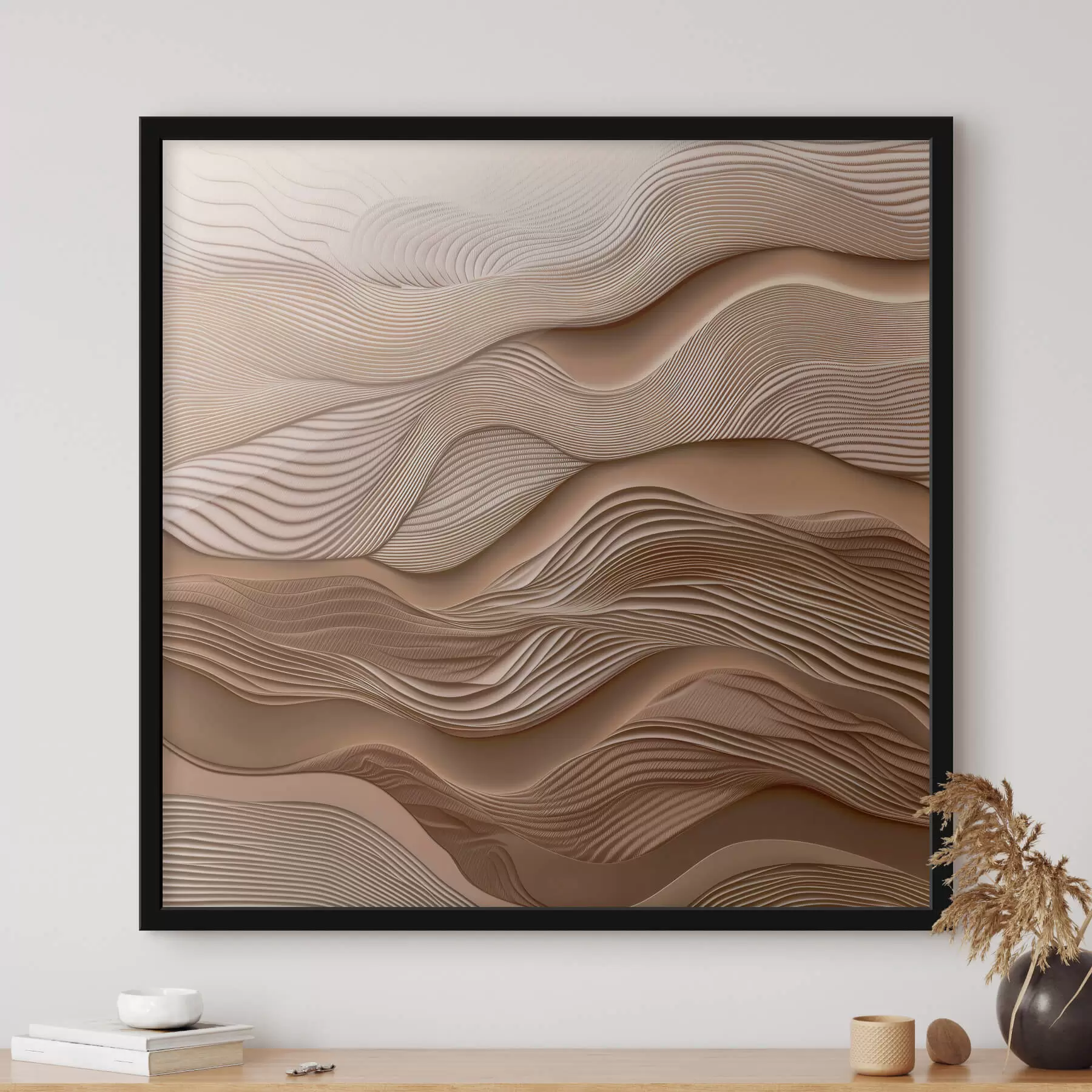 carta da parati Onde astratte con imitazione della consistenza nr. f41358