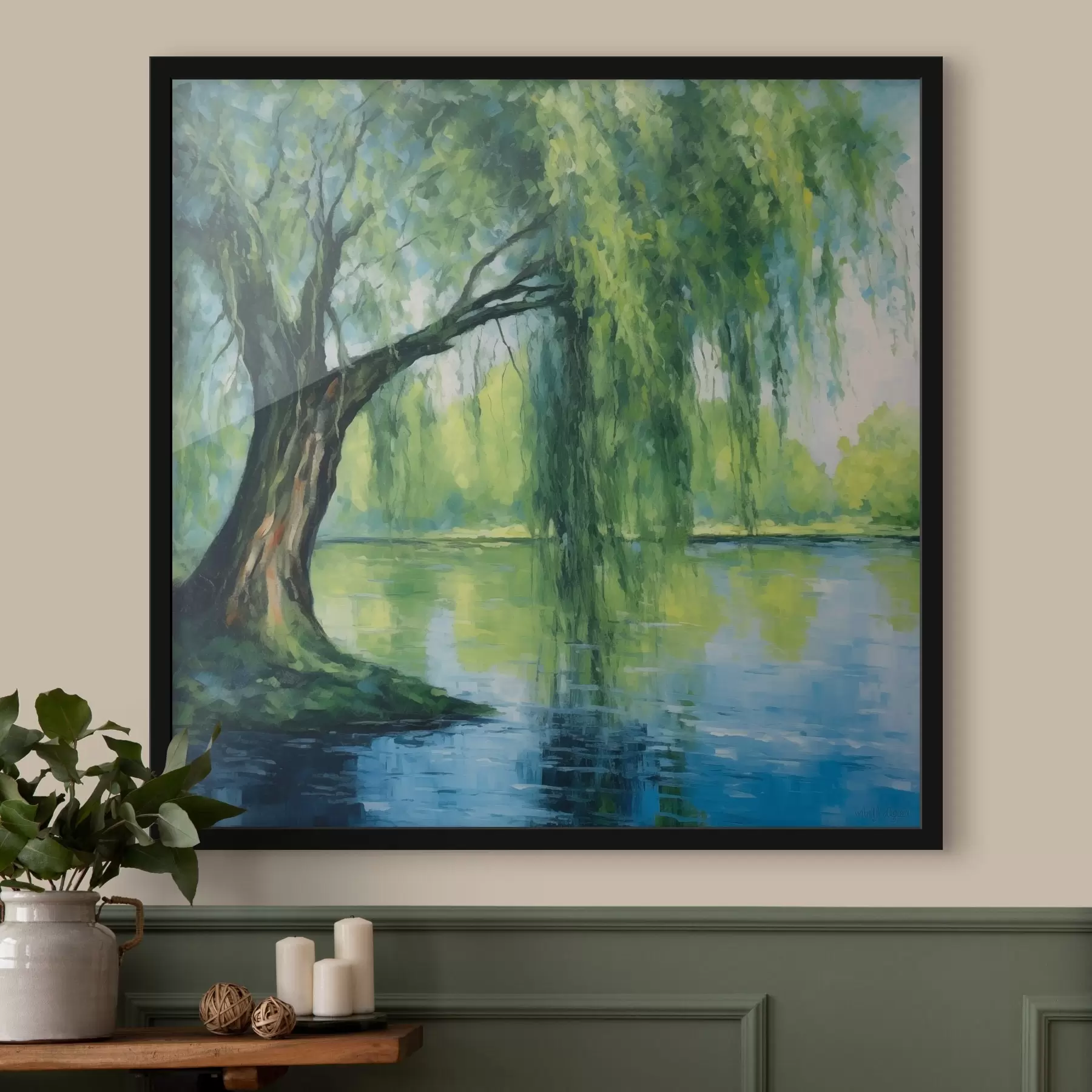 carta da parati Salice sul fiume nr. f41493