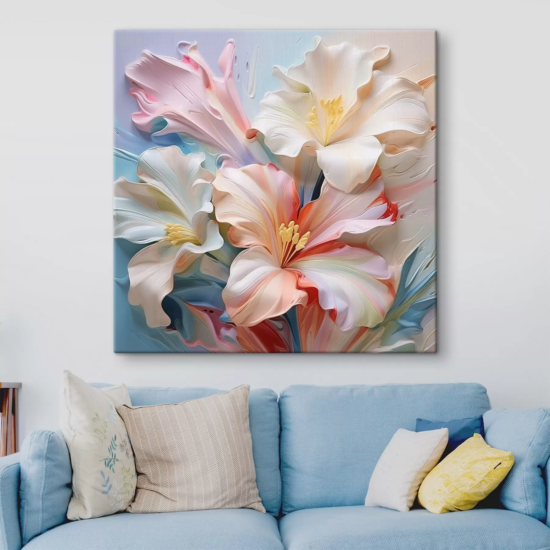 carta da parati Gigli astratti volumetrici nr. s41554