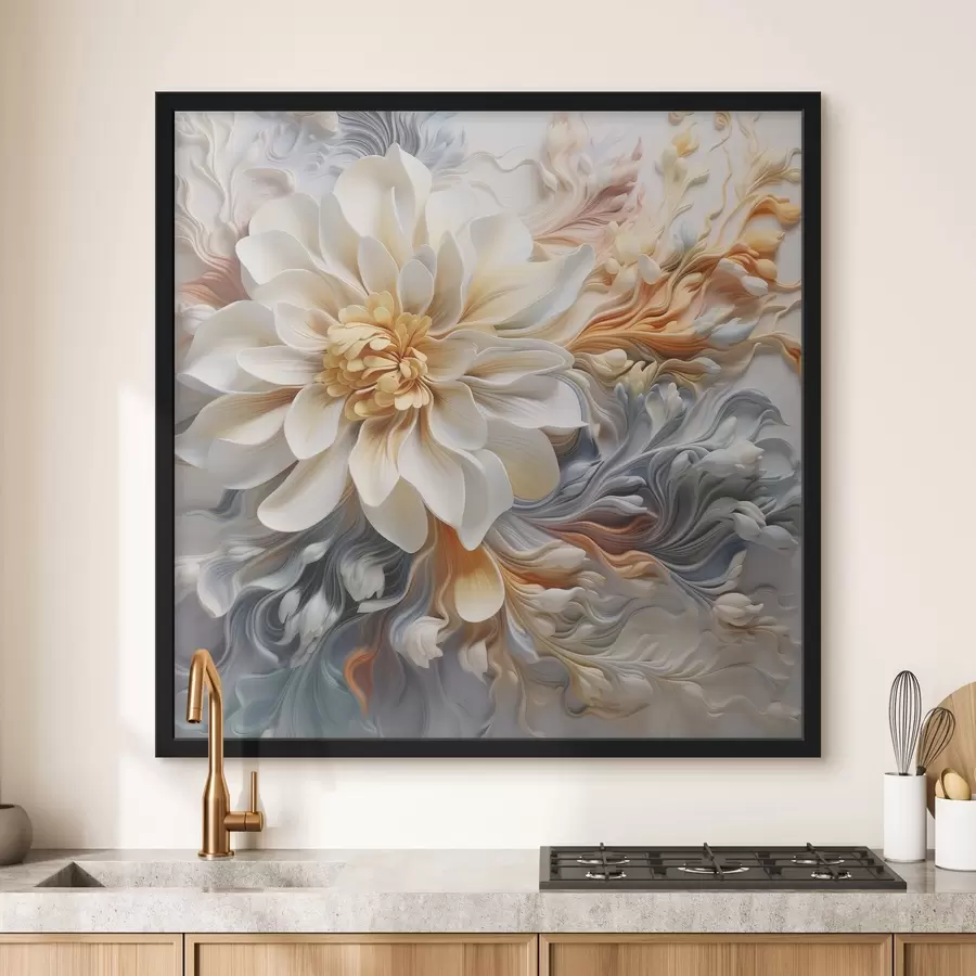 carta da parati Fiore astratto volumetrico nr. f41551