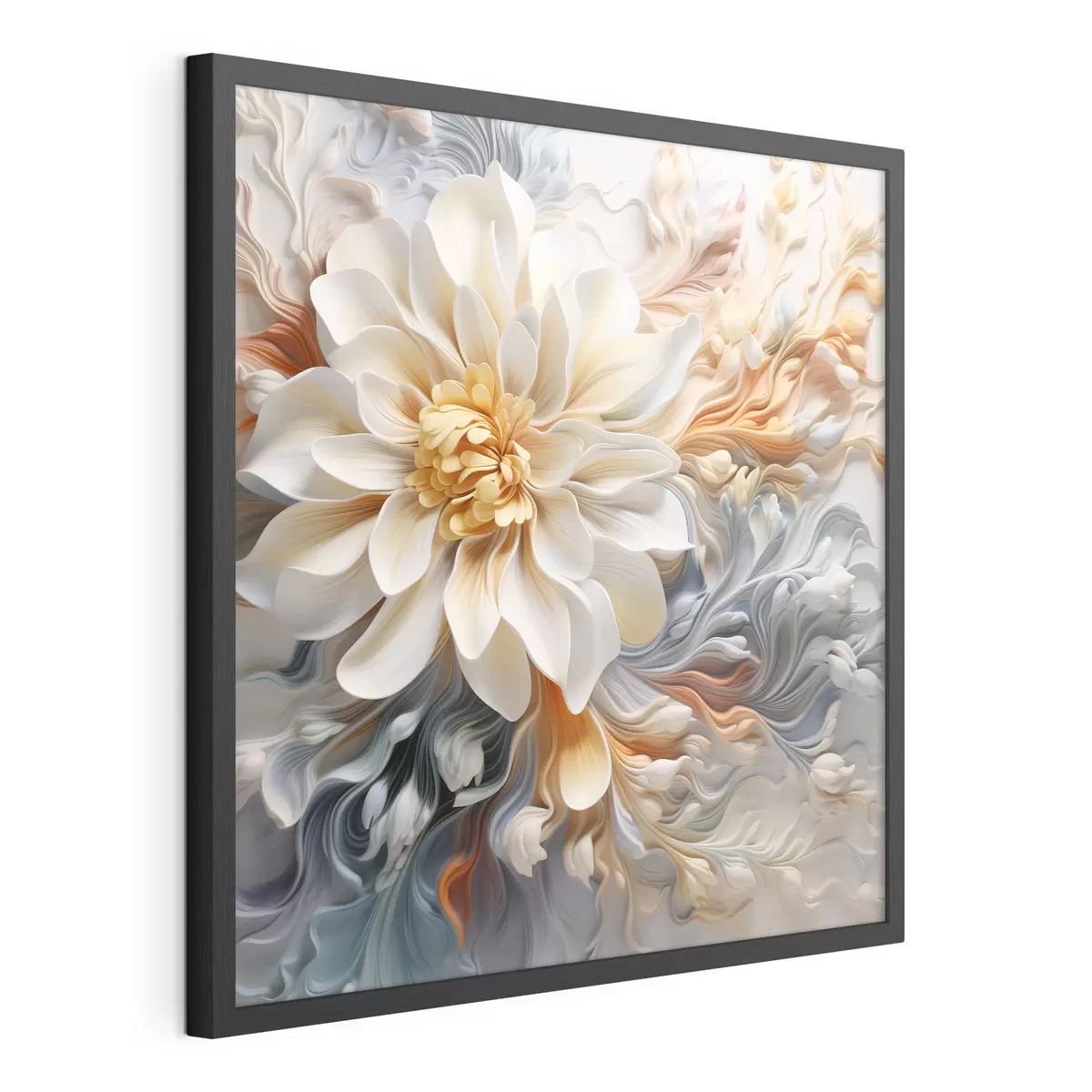 Poster Fiore astratto volumetrico f41551
