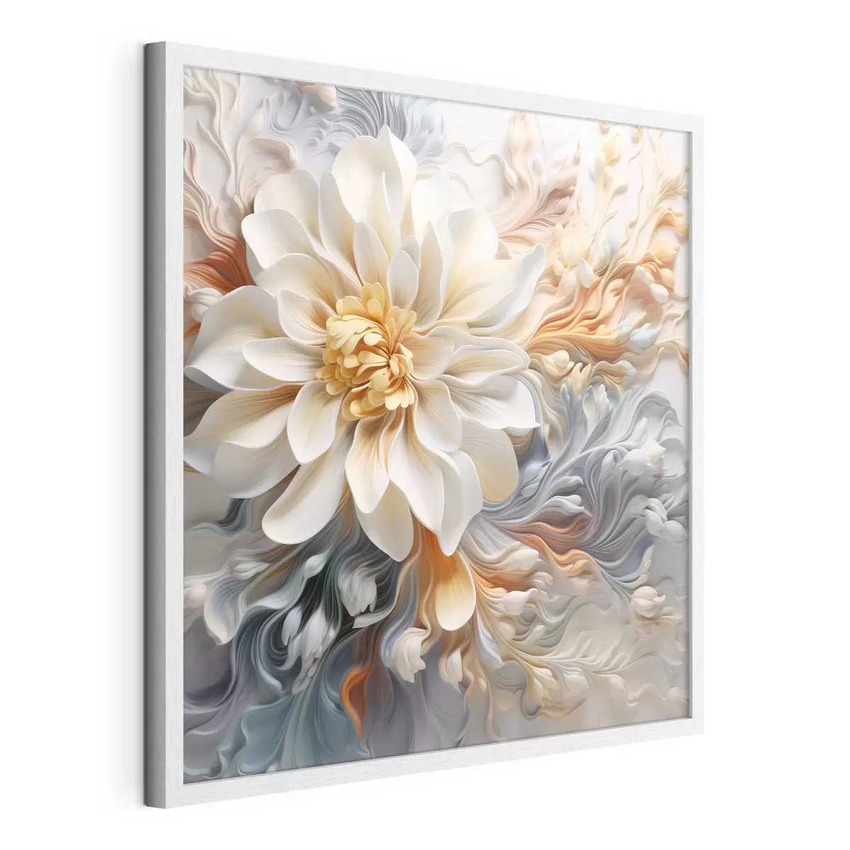 Poster Fiore astratto volumetrico f41551