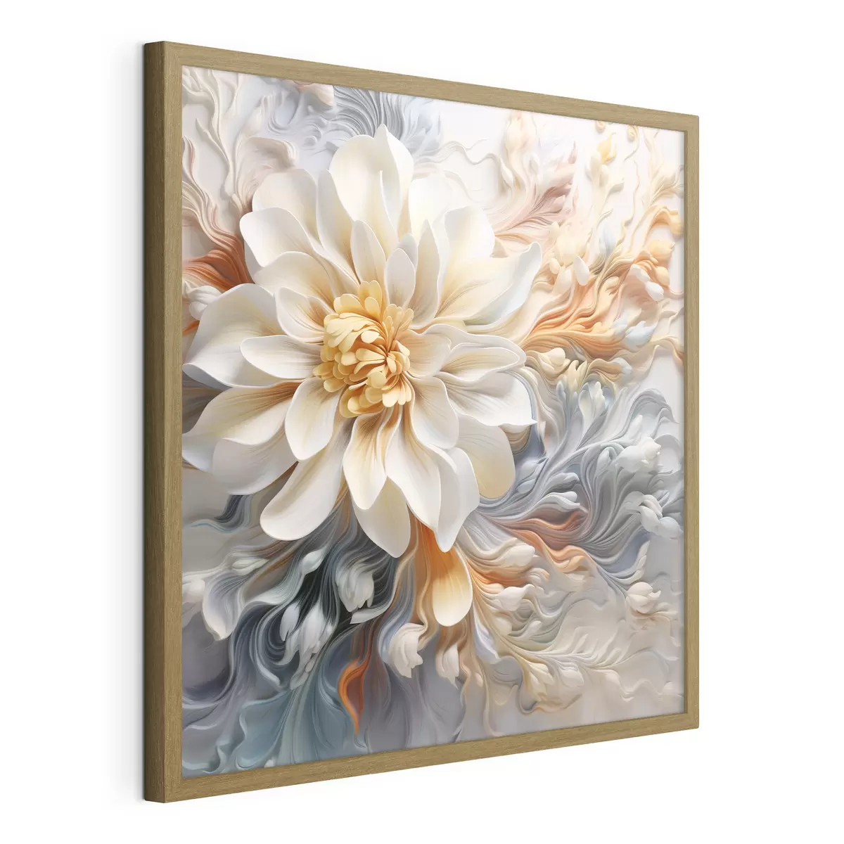 Poster Fiore astratto volumetrico f41551