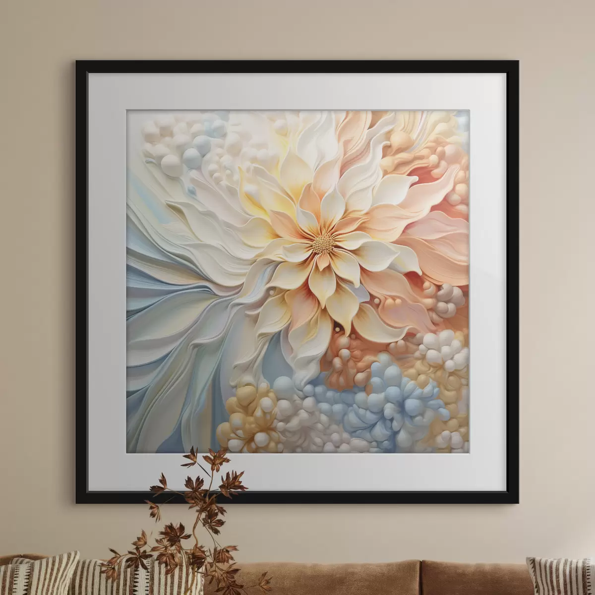 Poster Fiore grande volumetrico f41552