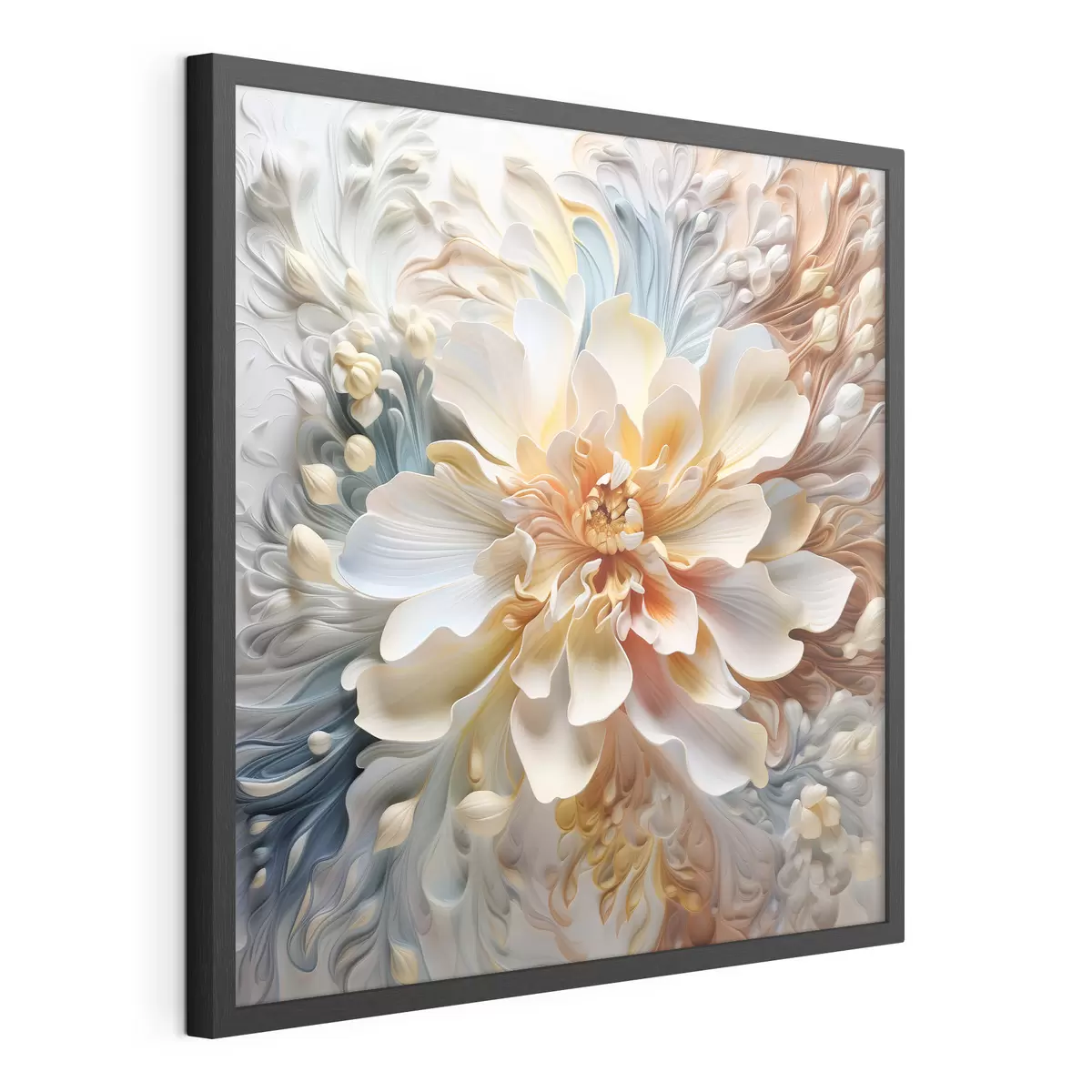 Poster Grande fiore astratto volumetrico f41553