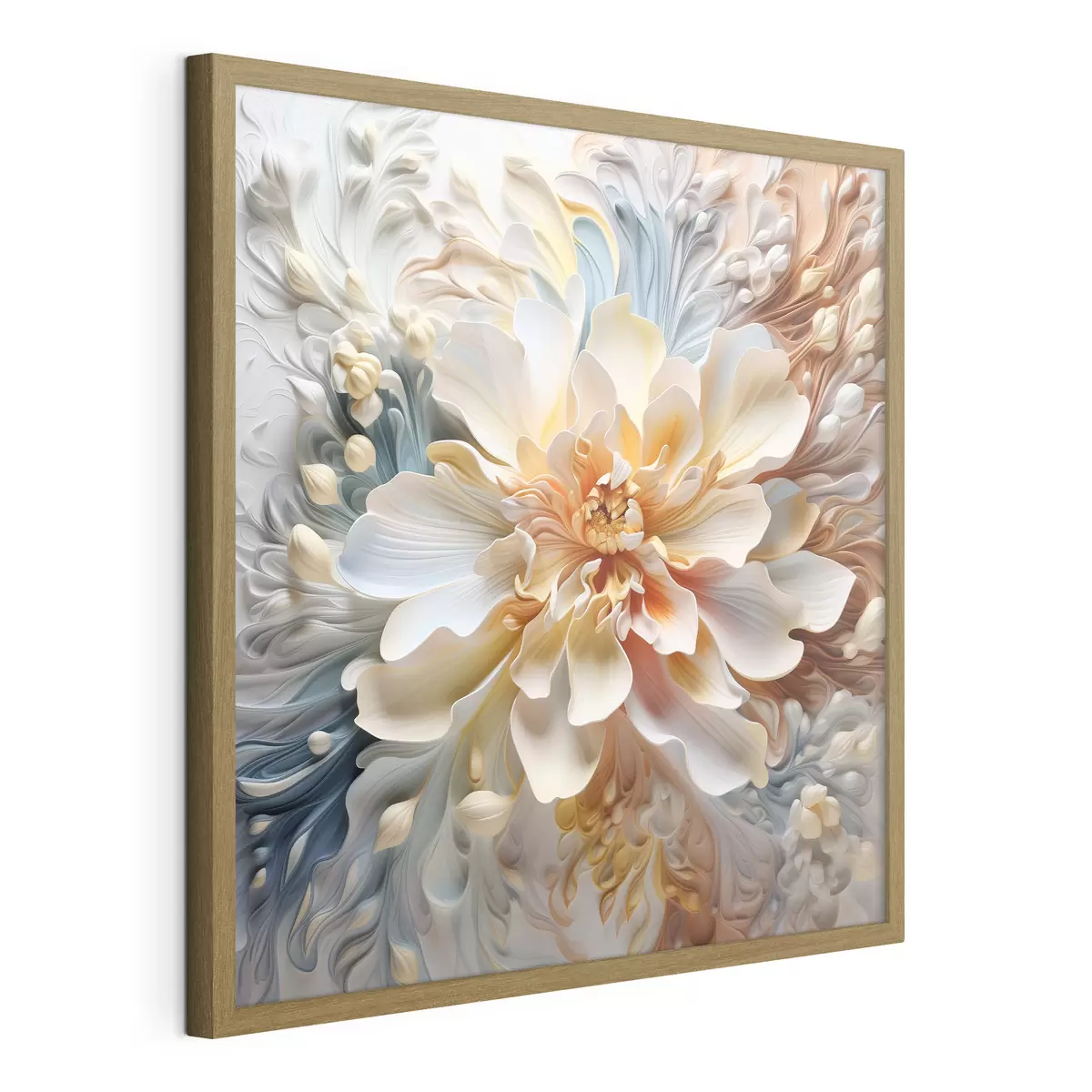 Poster Grande fiore astratto volumetrico f41553