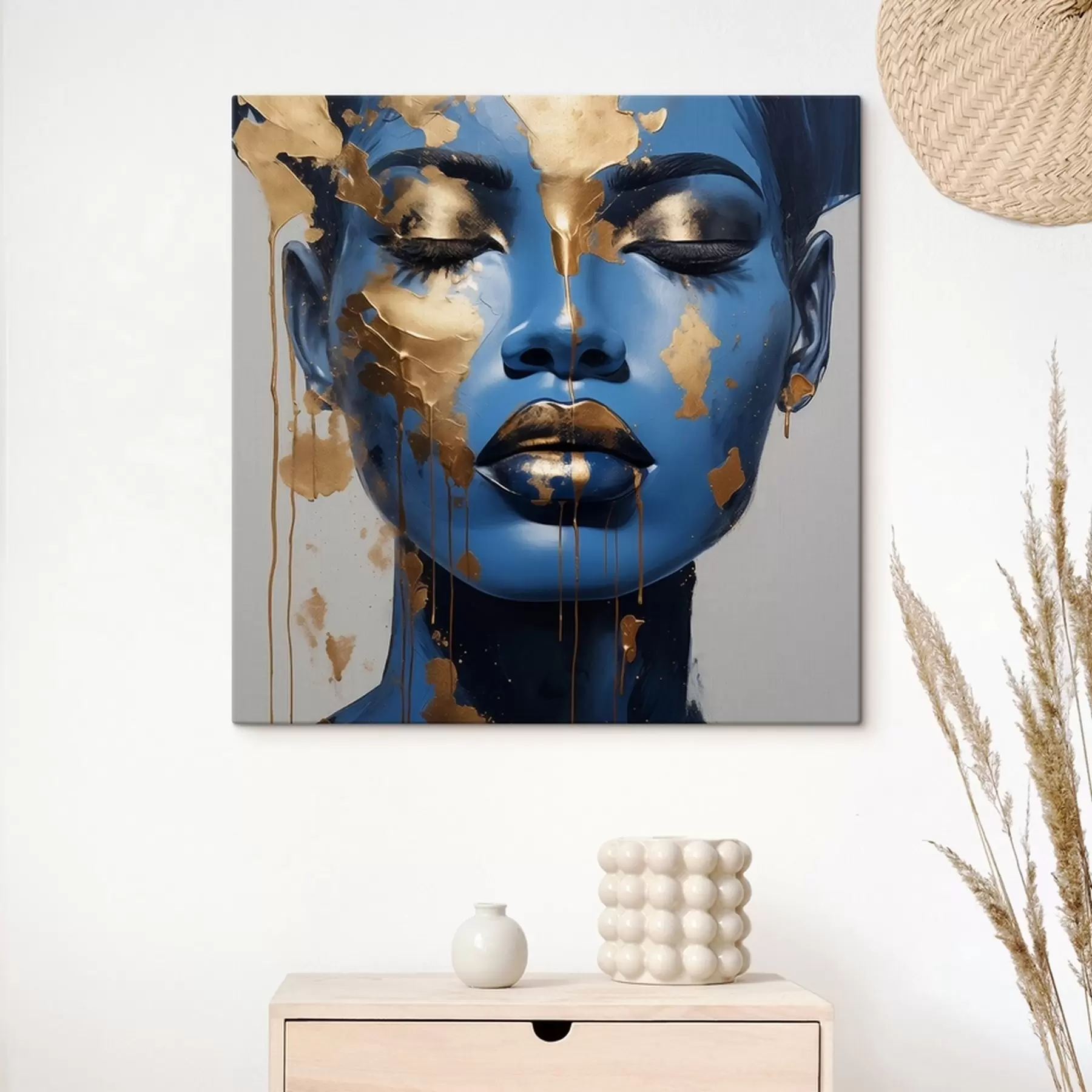 carta da parati Ritratto di ragazza in pittura nr. s41607