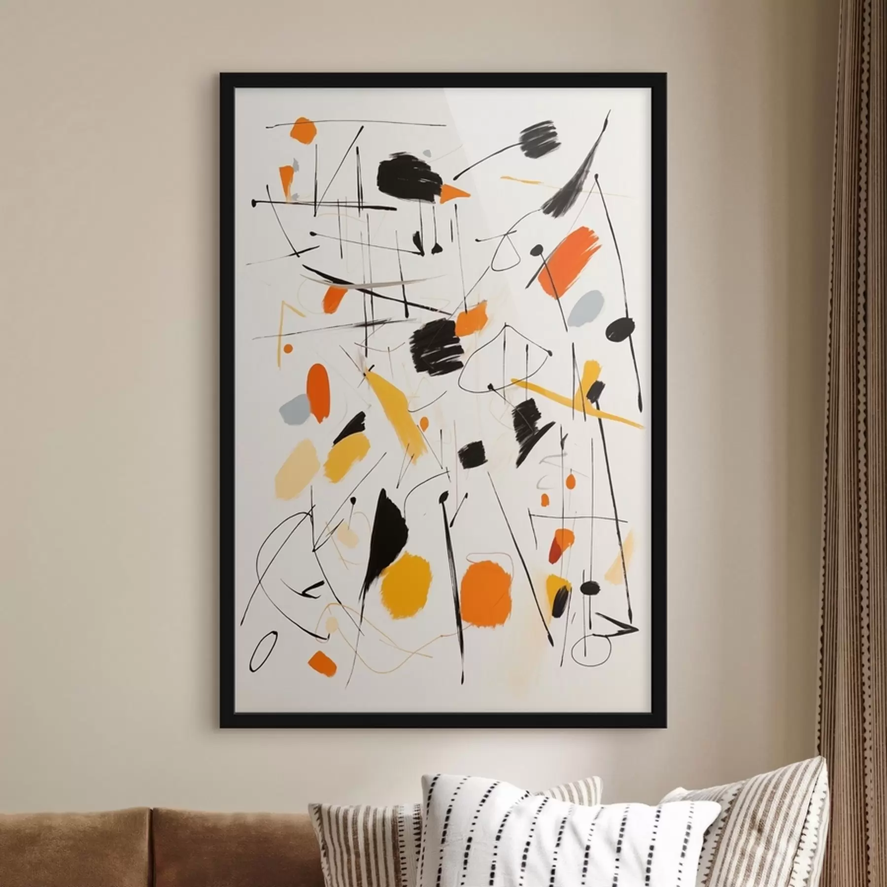 carta da parati Schizzi di colore sulla tela nr. f41596