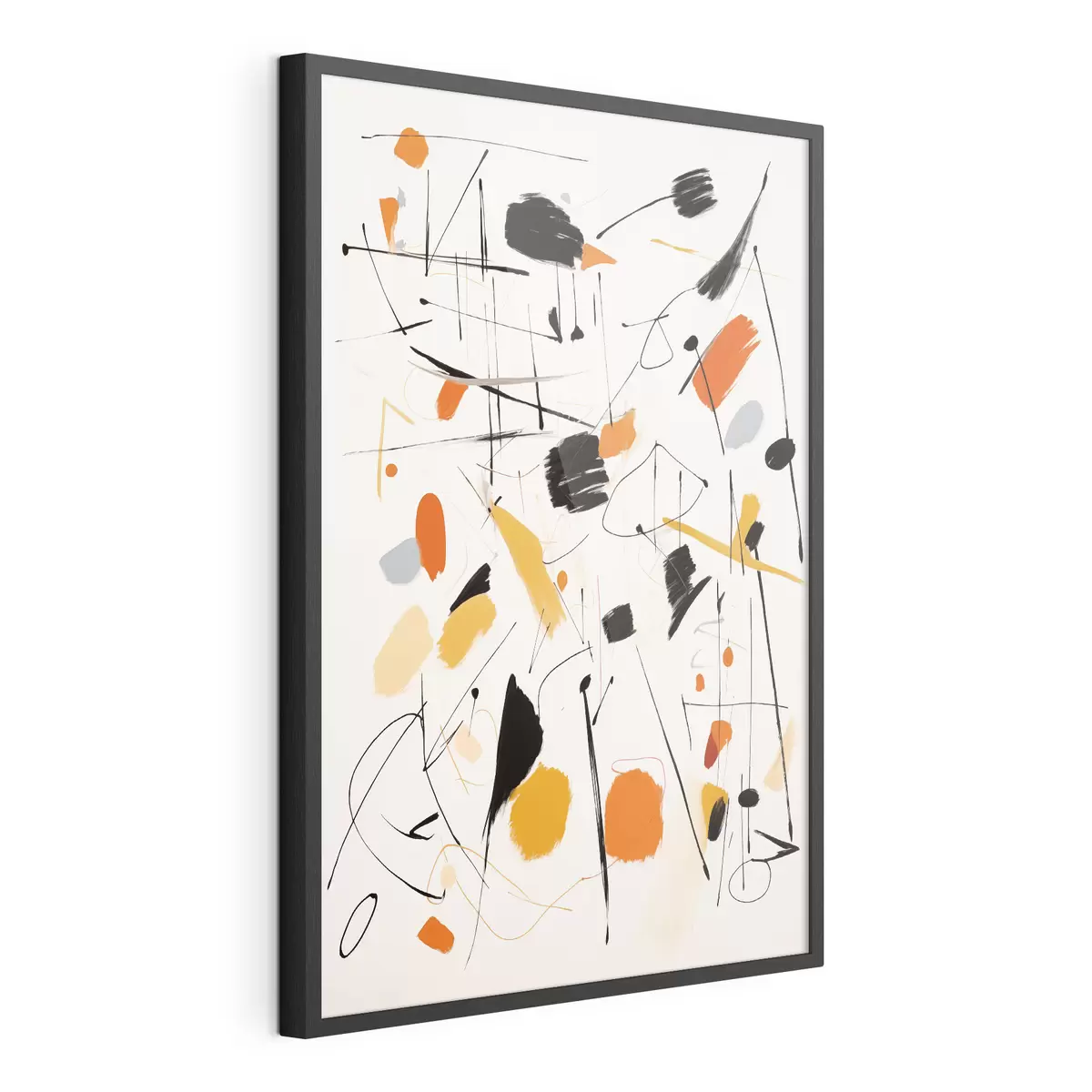 Poster Schizzi di colore sulla tela f41596