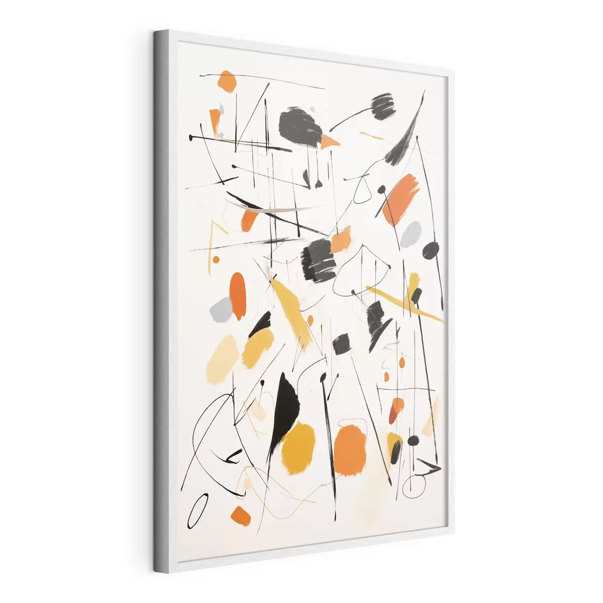 Poster Schizzi di colore sulla tela f41596