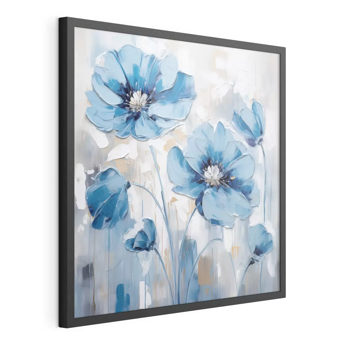 Poster Fiori blu dipinti f41597