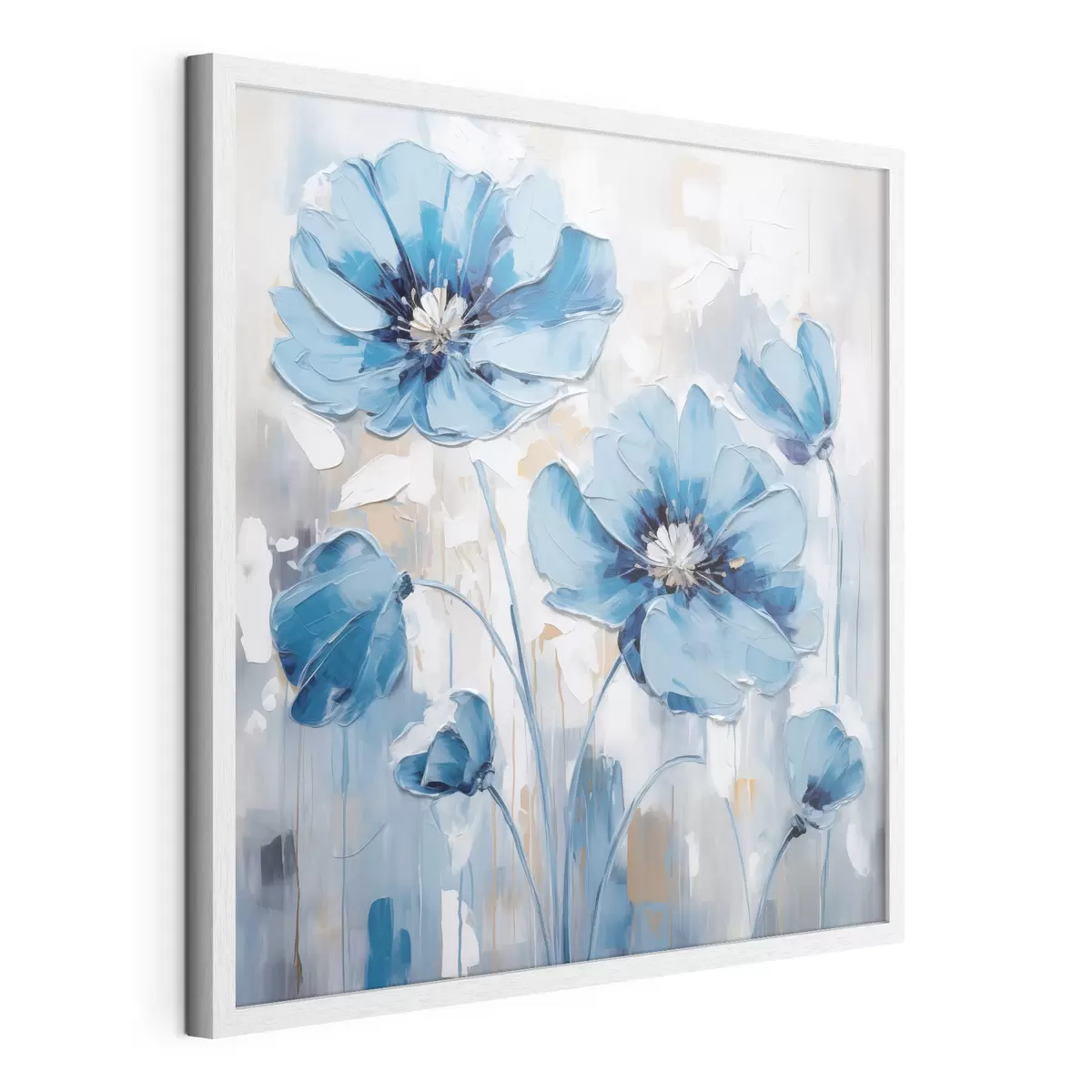 Poster Fiori blu dipinti f41597