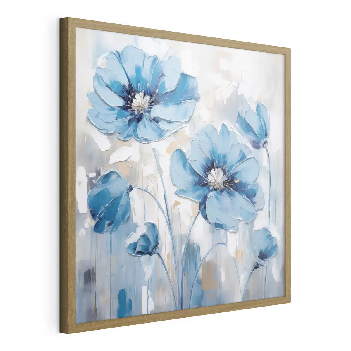 Poster Fiori blu dipinti f41597