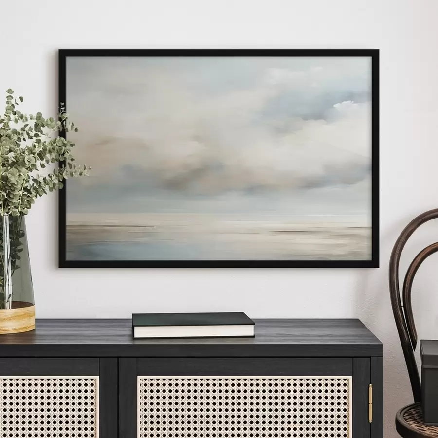 carta da parati Acquerello mare e nuvole nr. f41602