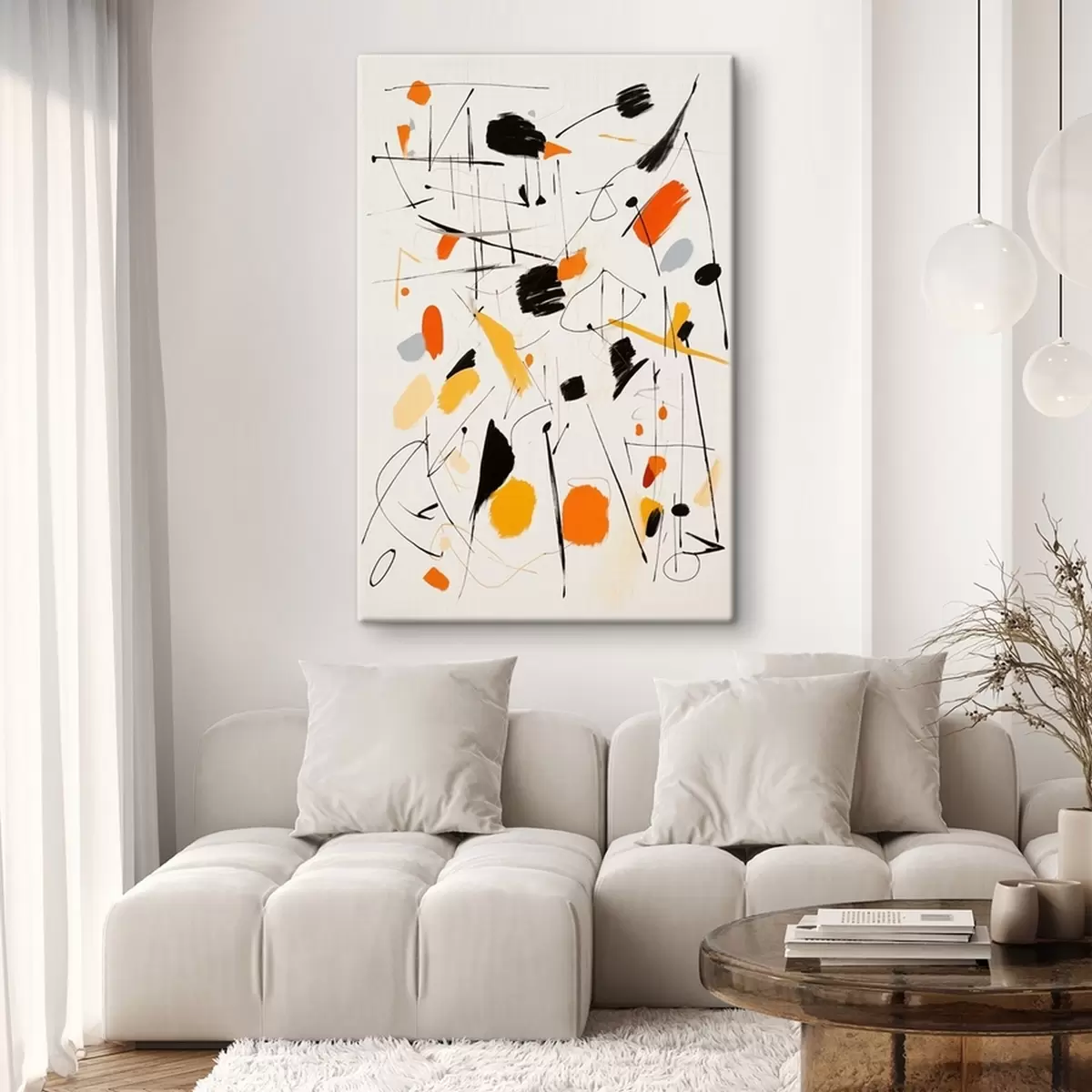 carta da parati Schizzi di colore sulla tela nr. s41596