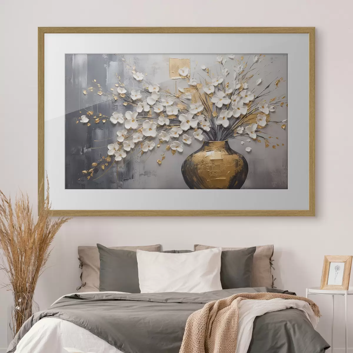 Poster Rami di luce dorata f41558