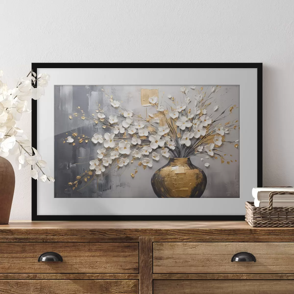 Poster Rami di luce dorata f41558