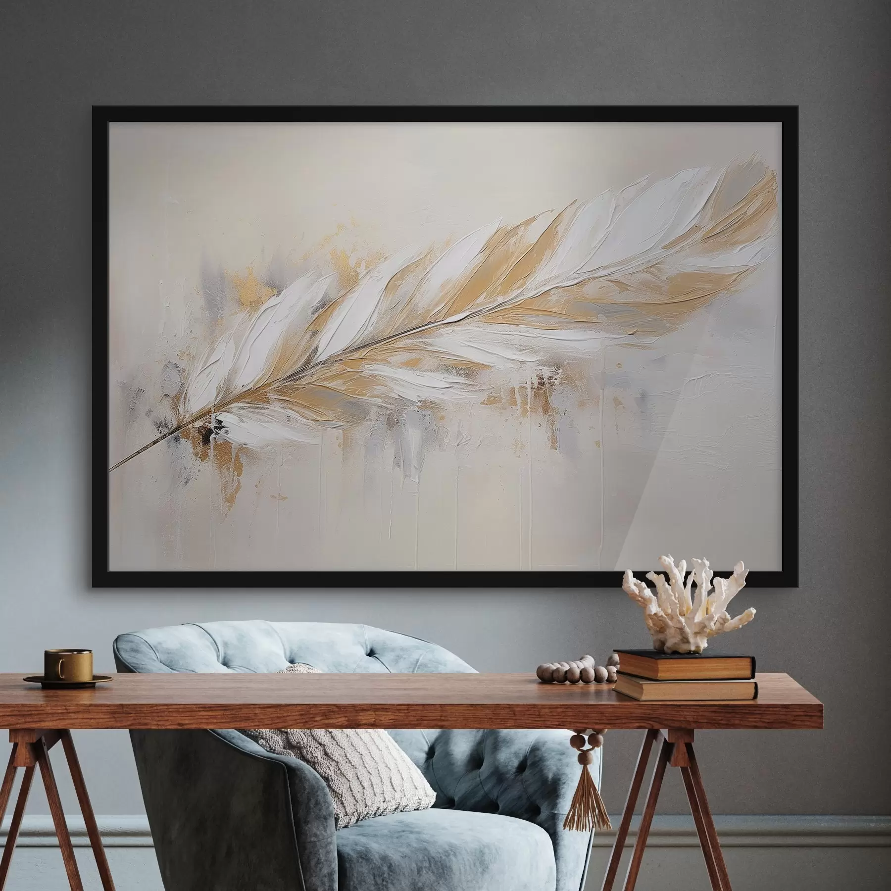 carta da parati Delicata piuma su sfondo chiaro nr. f41559