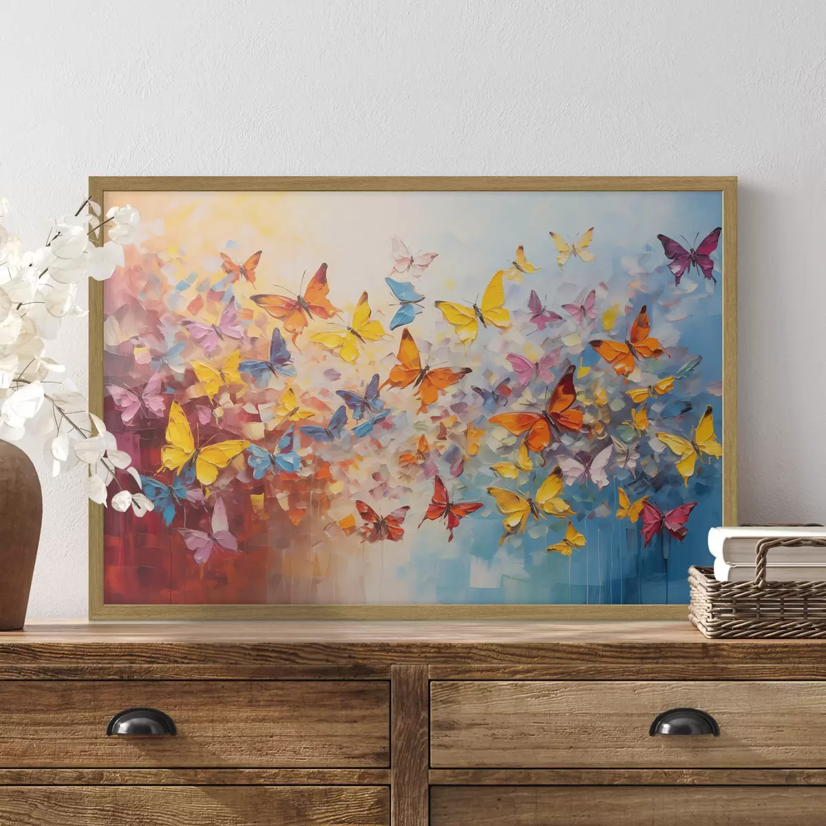 Poster Tante farfalle con la vernice f41561