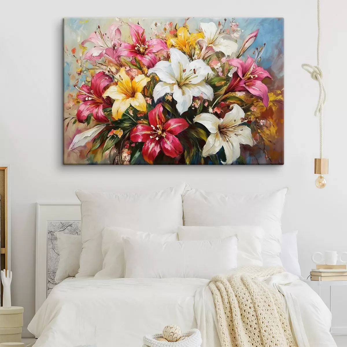 carta da parati un bouquet di gigli colorati nr. s41634