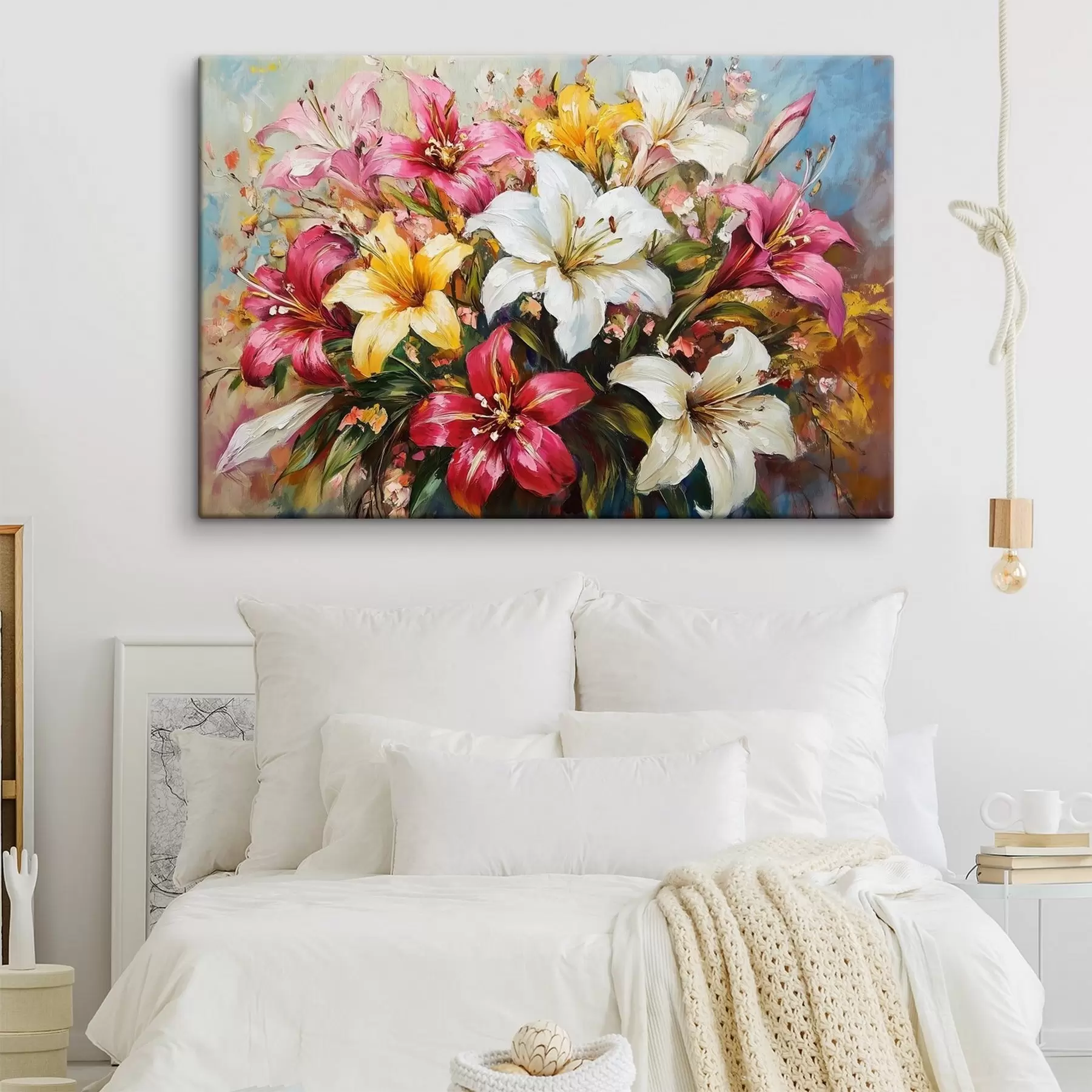 carta da parati un bouquet di gigli colorati nr. s41634