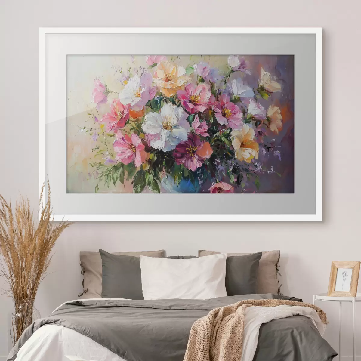 Poster Bouquet da giardino in blu f41630