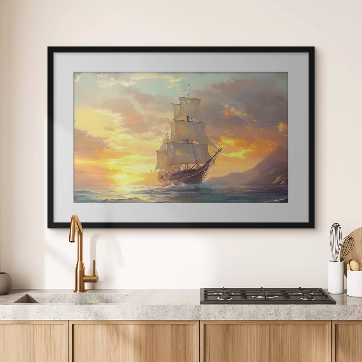 Poster Mare e carezza f41633