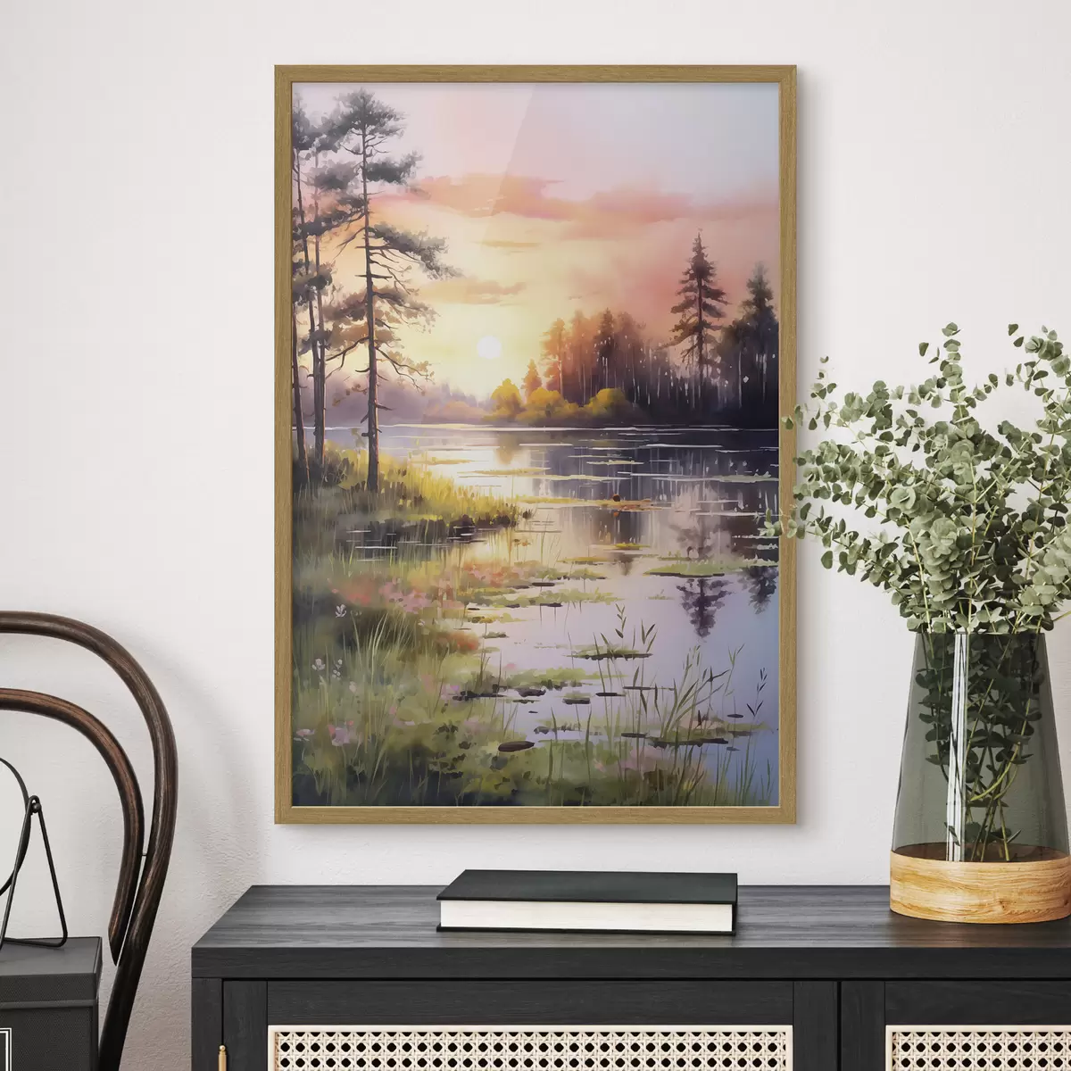 Poster Il lago incontra il sole f41644