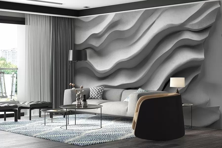 carta da parati Struttura concreta di rilievo liscio nr. w02233