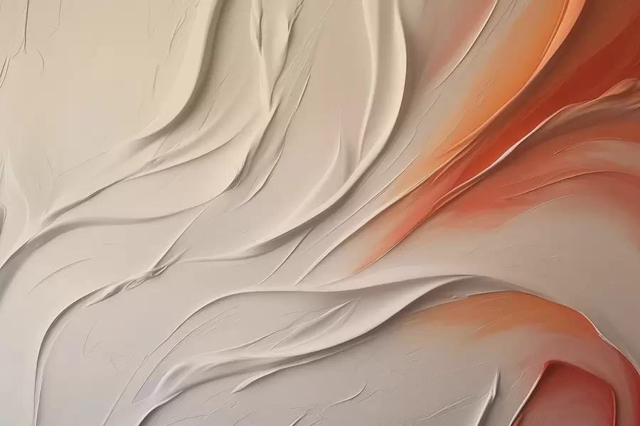 Carta da parati 3D Sfondo astratto, beige, rosso, arancione 