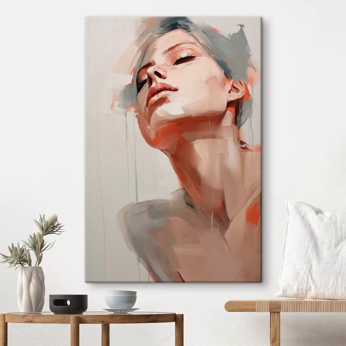 carta da parati Ritratto di ragazza, imitazione di un dipinto nr. s41665