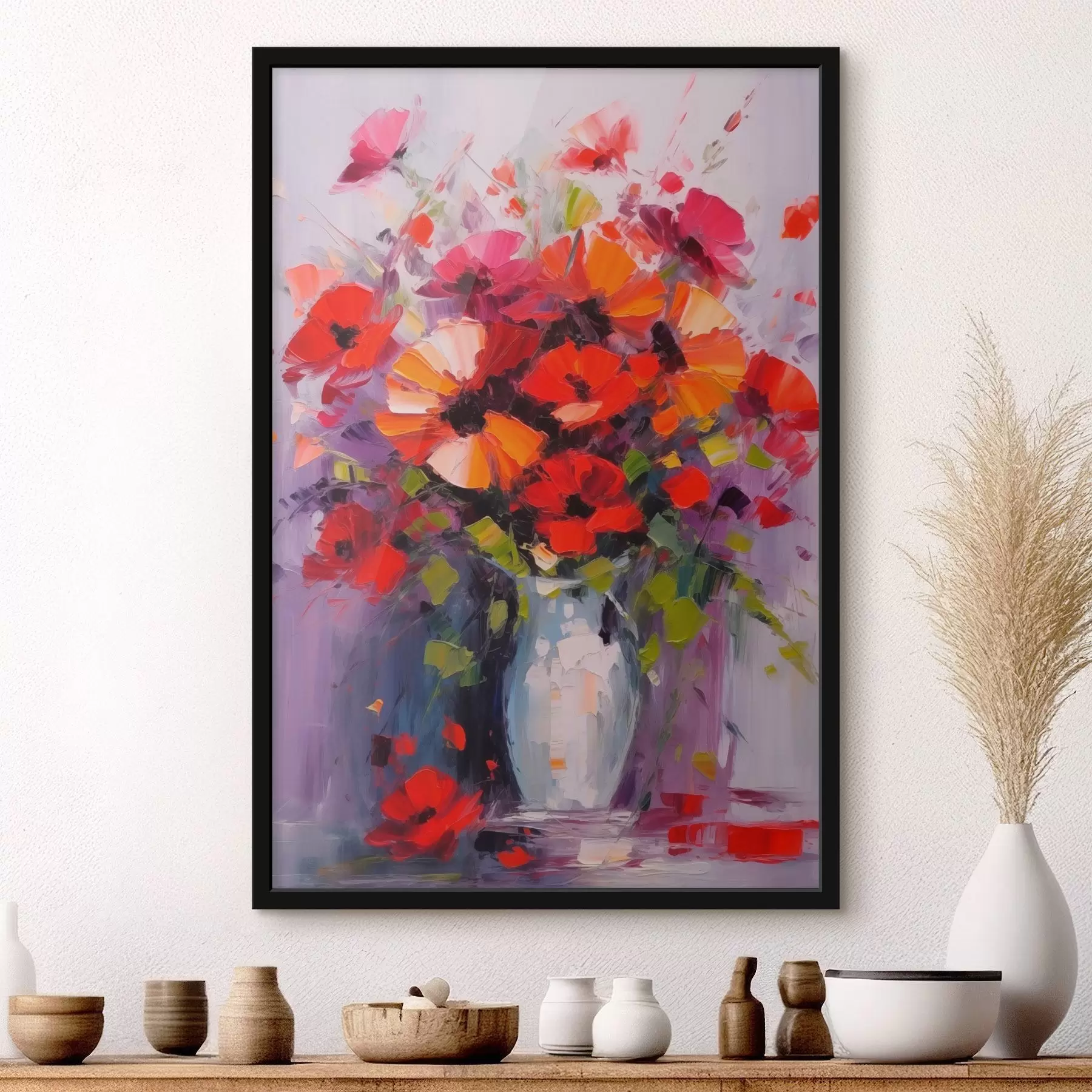 carta da parati Bouquet di papaveri rossi nr. f41666