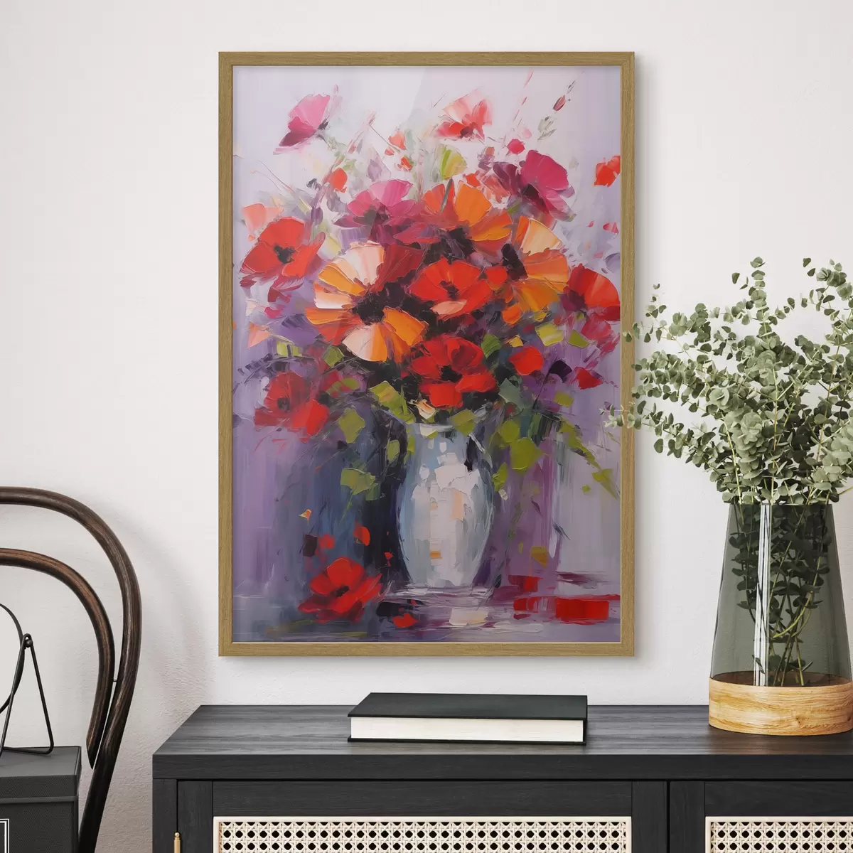 Poster Bouquet di papaveri rossi f41666