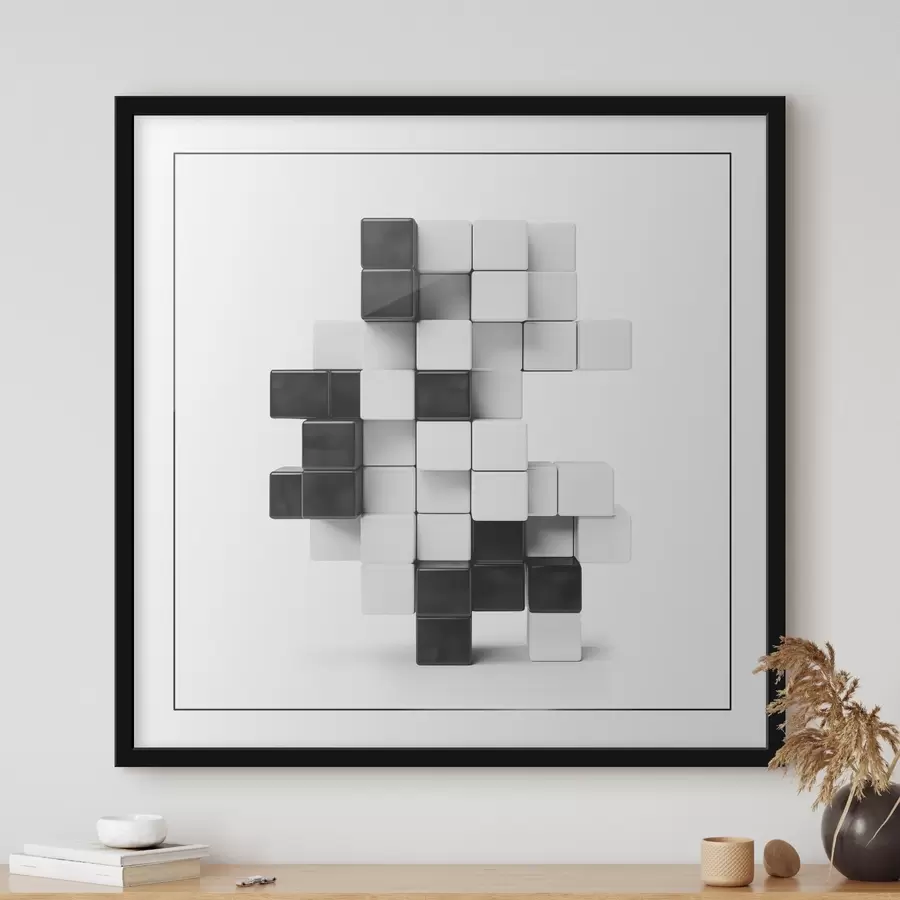 carta da parati Composizione astratta di elementi geometrici nr. f41701