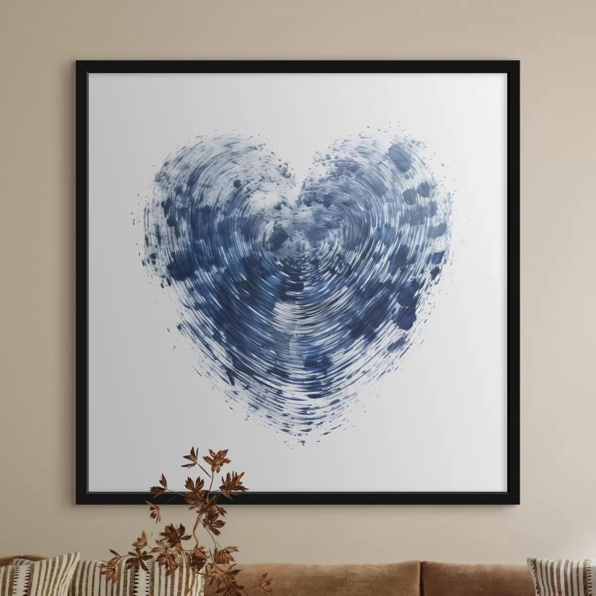 Poster Cuore blu testurizzato f41707