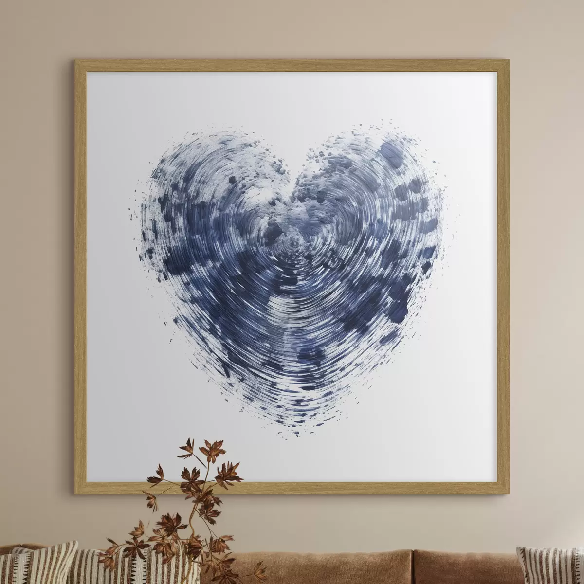 Poster Cuore blu testurizzato f41707