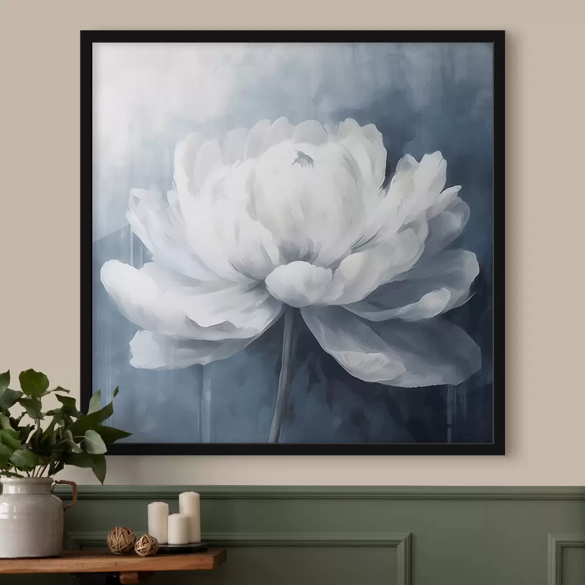 Poster Peonia bianca f41689