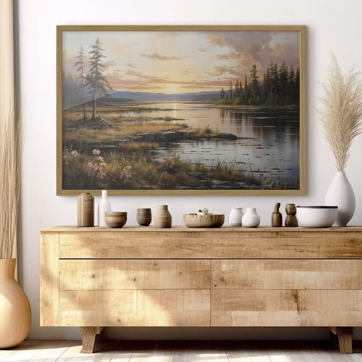 Poster Ultima luce sul lago f41733