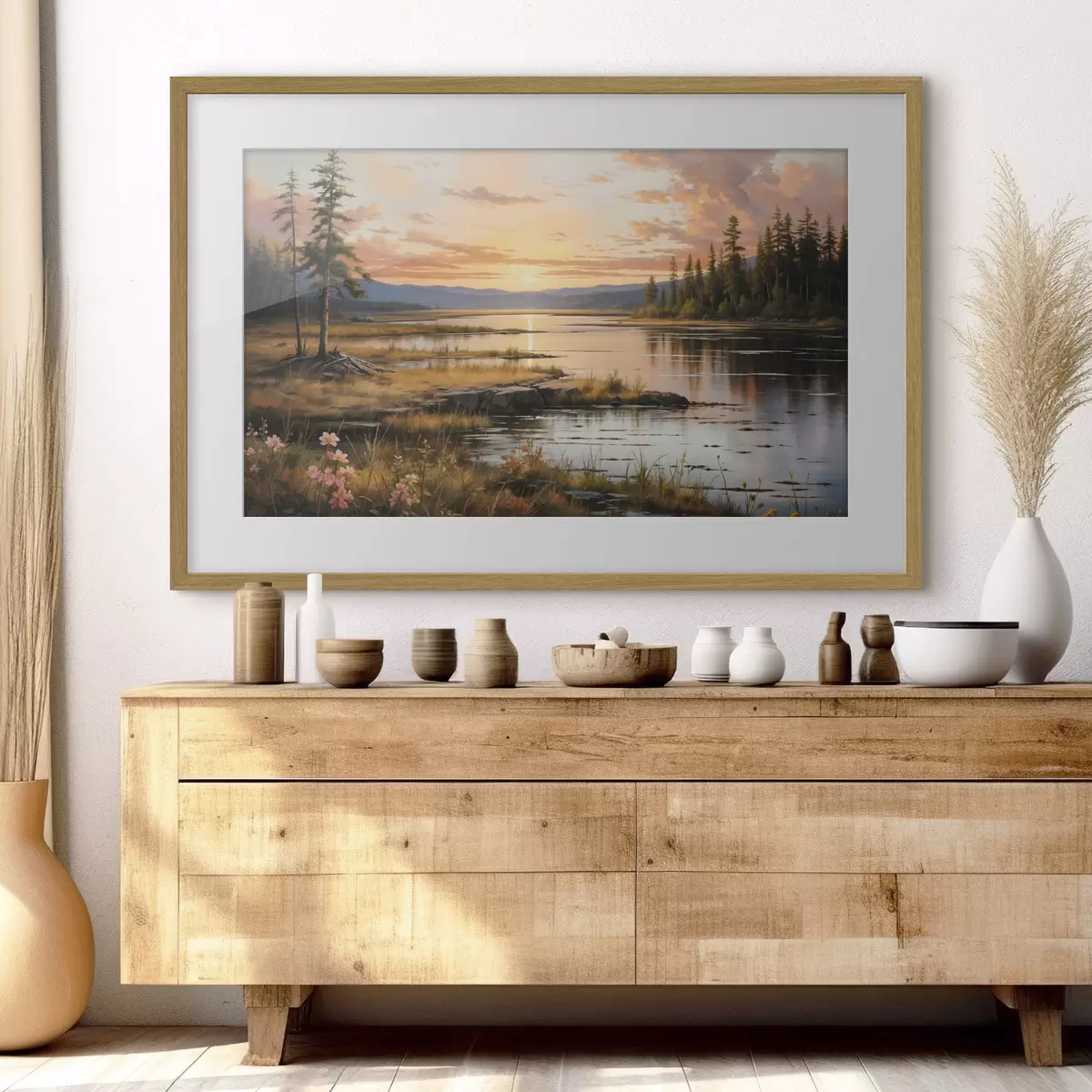 Poster Ultima luce sul lago f41733