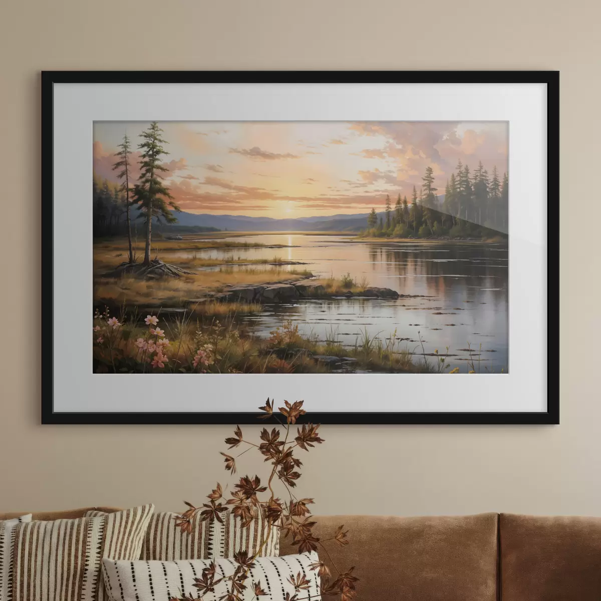 Poster Ultima luce sul lago f41733