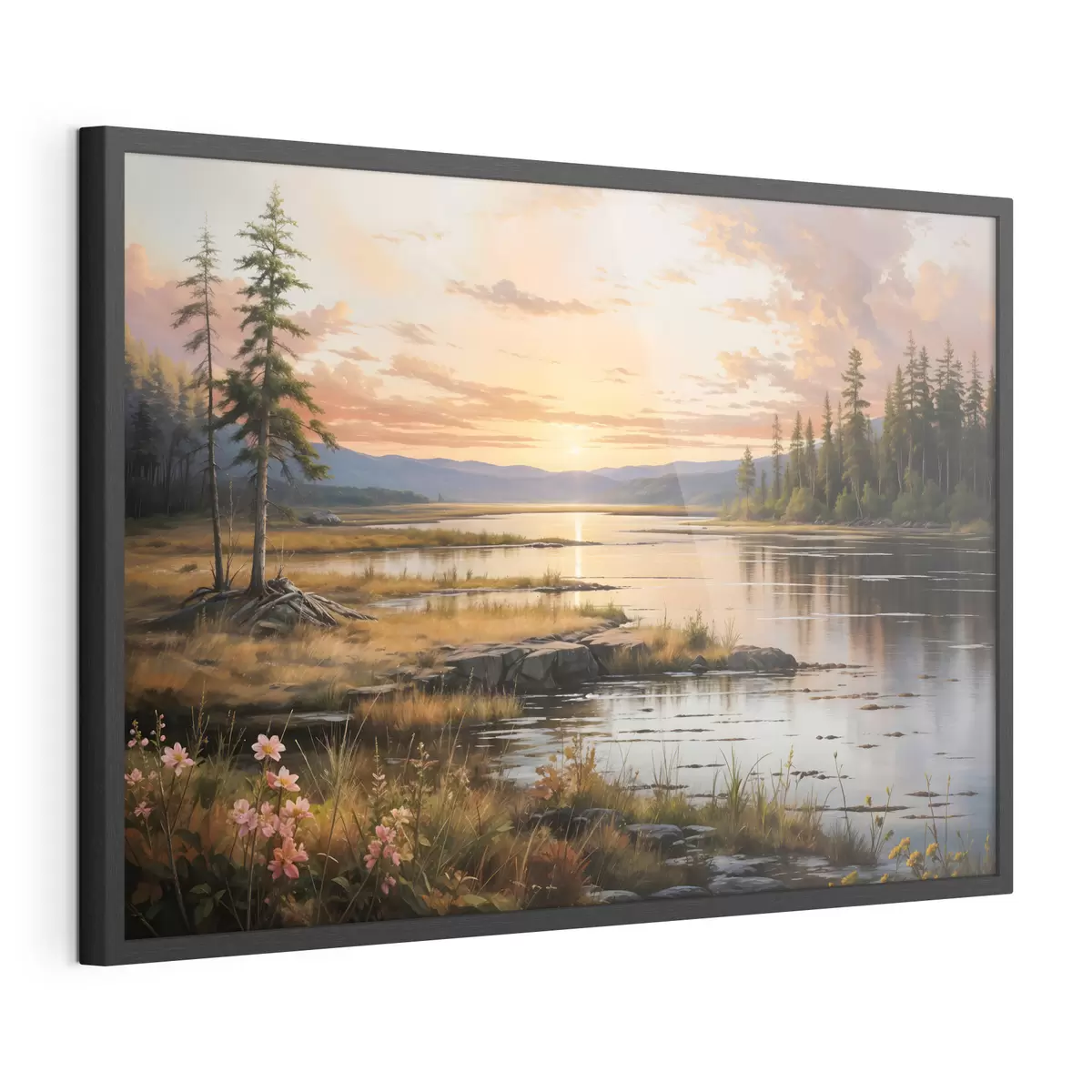 Poster Ultima luce sul lago f41733