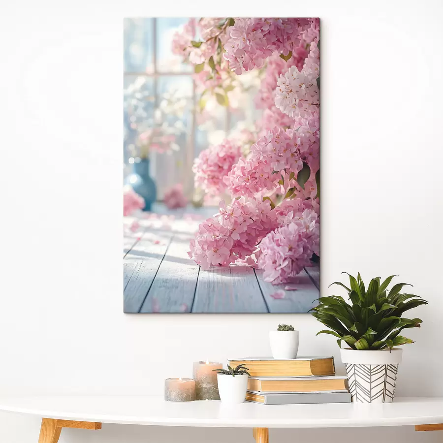 carta da parati Rosa lilla sullo sfondo della finestra nr. s41748