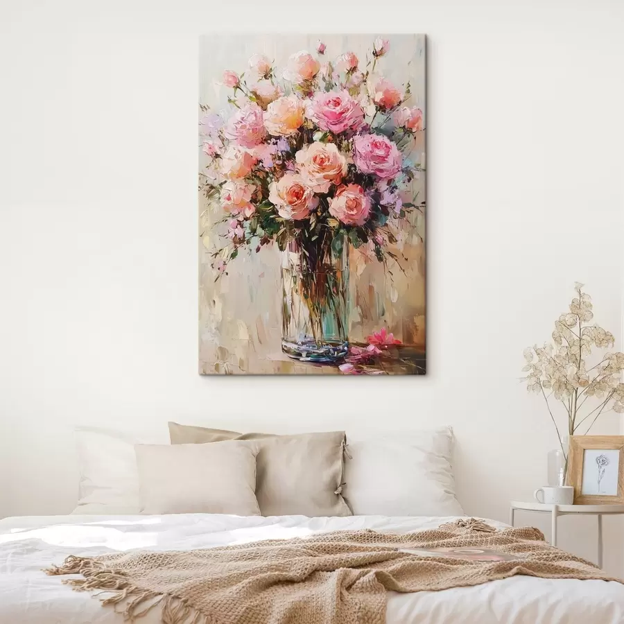 carta da parati Bouquet di fiori, nello stile della pittura ad olio nr. s41754